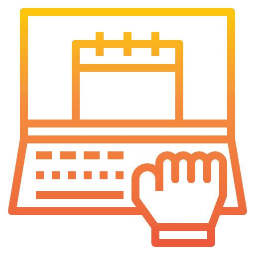 Working calendar event hand icon Working calendar event hand icon