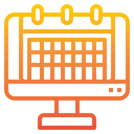 Computer organization calendar electronics icon Computer organization calendar electronics icon