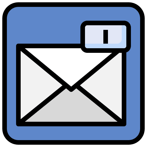 Email inbox email rating icon
