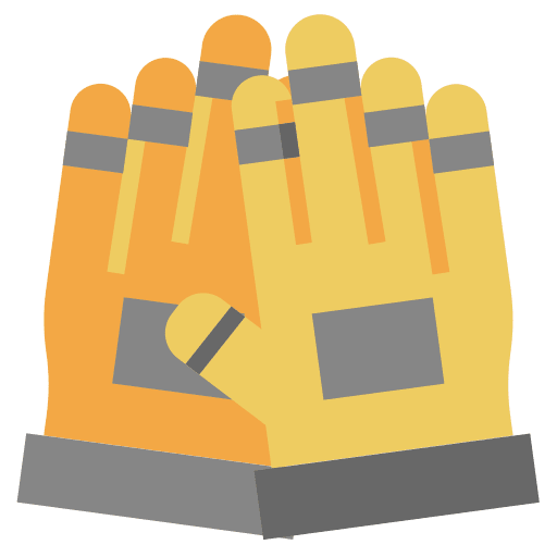 Gloves safety protection construction and tools icon