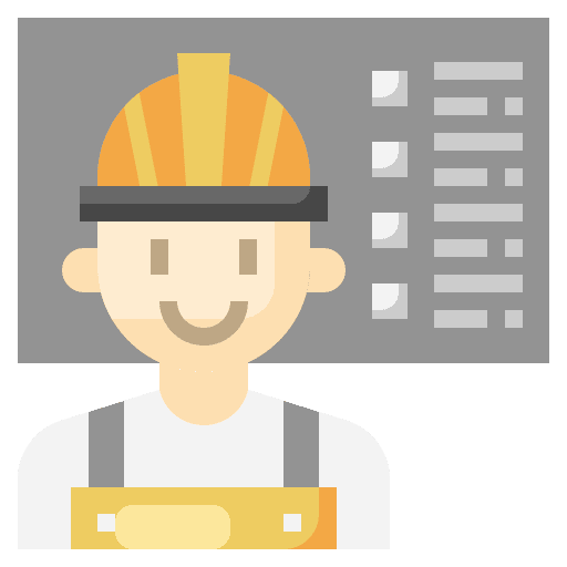 Training job engineer professions and jobs icon