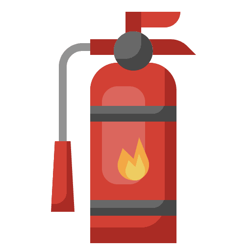 Fire extinguisher firefighting safety fire extinguisher icon