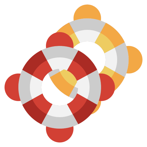 Life saver boat help float icon Life saver boat help float icon