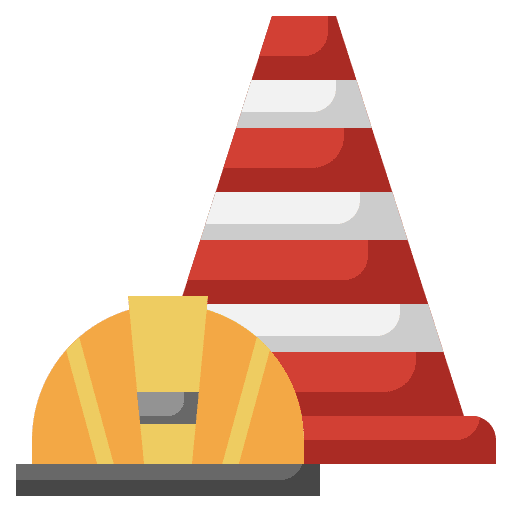 Traffic cone equipment security construction and tools icon Traffic cone equipment security construction and tools icon