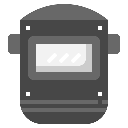 Welding mask industry security welder icon