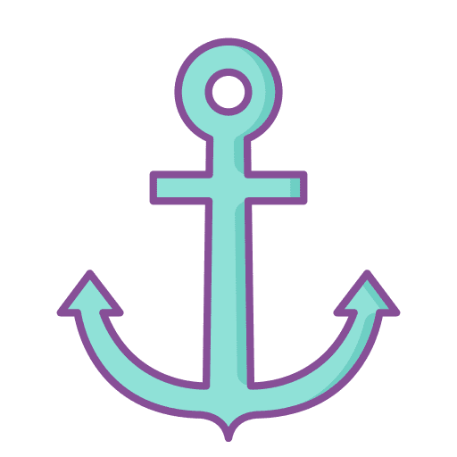 Anchor ship transportation navigation icon