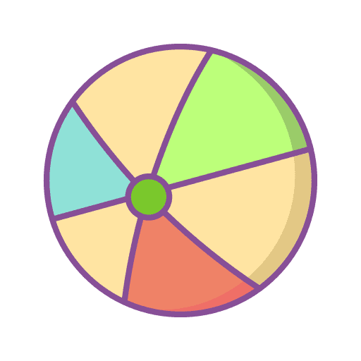 Beach ball fun summer beach ball icon