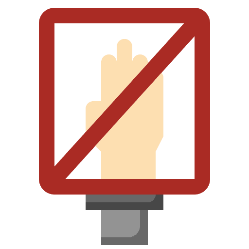 Dont touch forbidden dont touch prohibited icon Dont touch forbidden dont touch prohibited icon