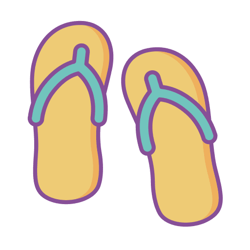 Flip flops fashion footwear beach icon