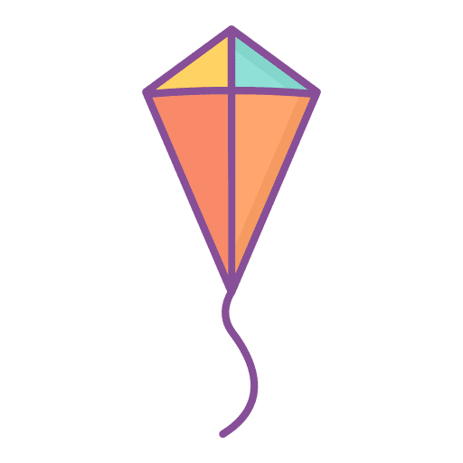 Kite spring hobbies and free time leisure icon Kite spring hobbies and free time leisure icon