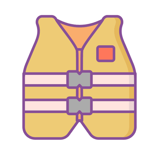 Life jacket life vest high visibility vest worker icon Life jacket life vest high visibility vest worker icon