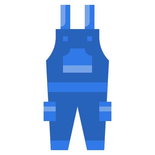 Overalls fashion clothing garment icon Overalls fashion clothing garment icon