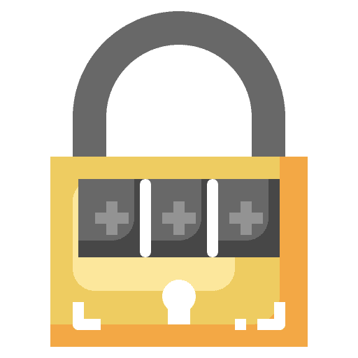Padlock closed secure password icon Padlock closed secure password icon