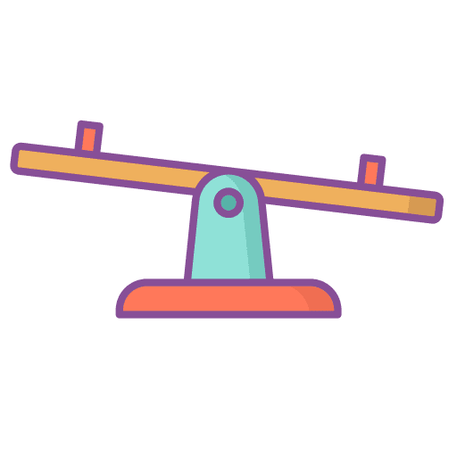 Seesaw teeter-totter fun seesaw icon