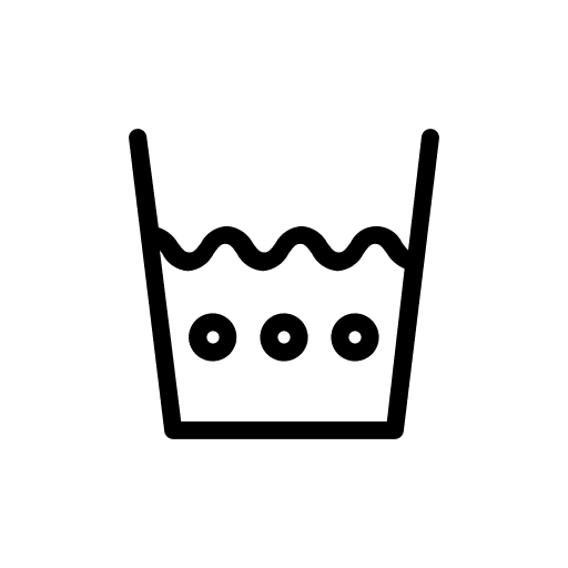 High temperature symbol washing machine laundry service icon