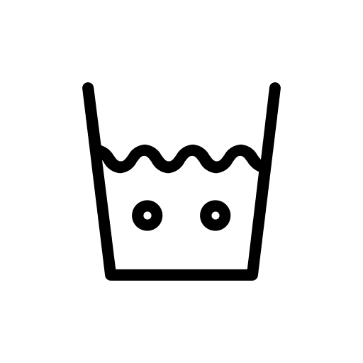 Medium temperature symbol washing clothes shapes and symbols icon