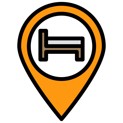 Pin hotel pointer hostel icon