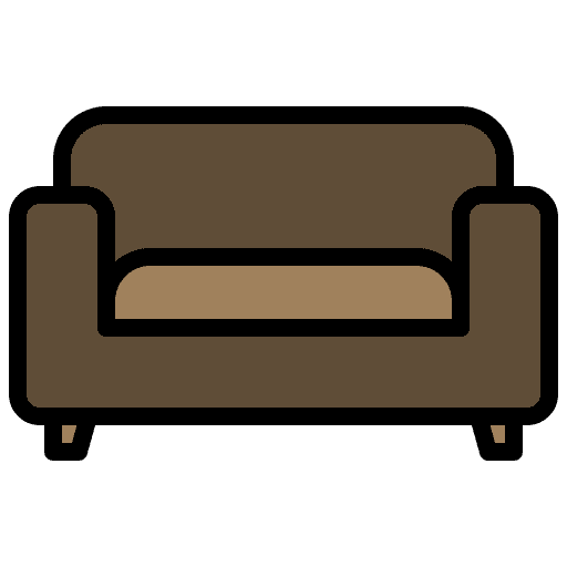 Sofa hotel holidays couch icon