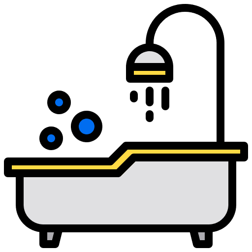 Bathtub vacation bathtub wellness icon