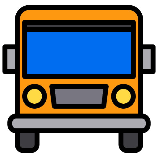 Bus public transport transport transportation icon