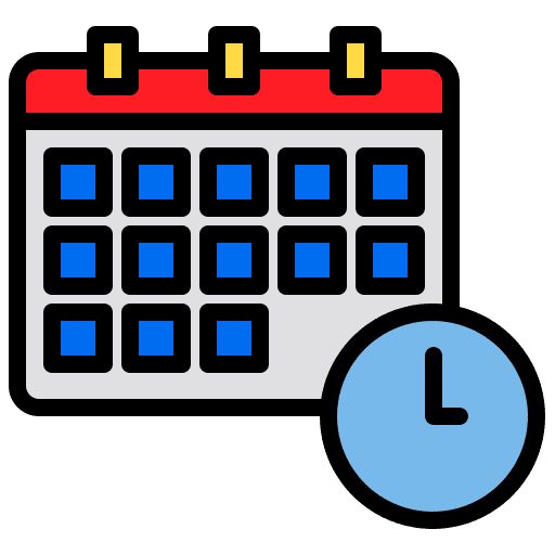 Calendar time travel calendar icon