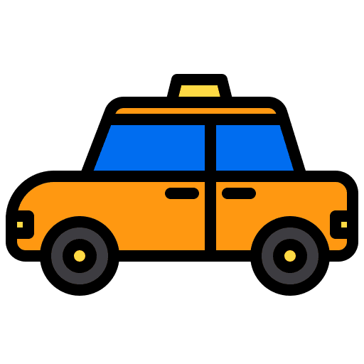 Taxi cab car transport icon