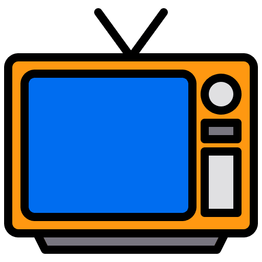 Television hotel home living room icon