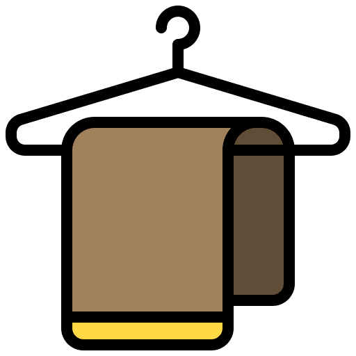 Towel hotel room towel icon