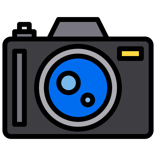 Camera photograph tourist electronics icon