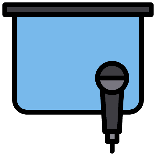 Karaoke conference singer sing icon