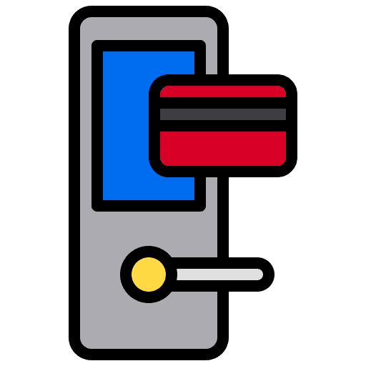 Key card key card home smart icon