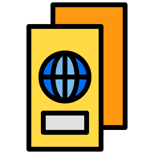Passport passport travel identification icon