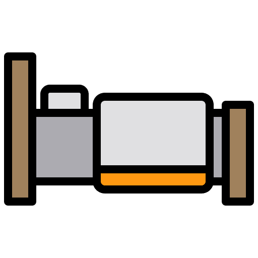 Bed hostel bed comfort icon