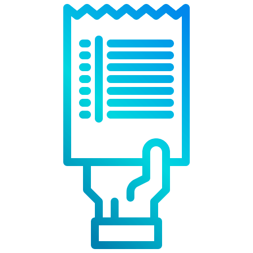 Bill commerce invoice receipt icon