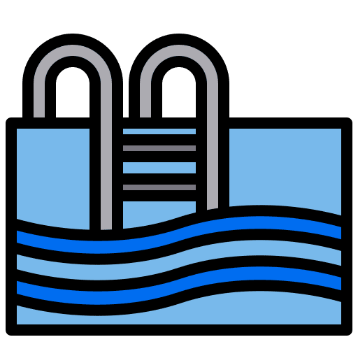 Swimming pool spool buildings swimming icon