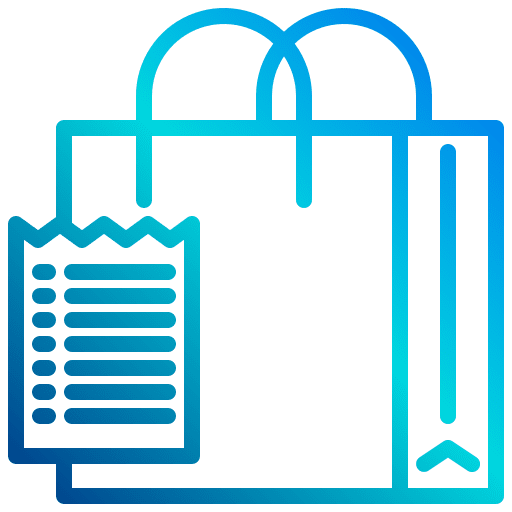Bill purchase receipt commerce and shopping icon Bill purchase receipt commerce and shopping icon