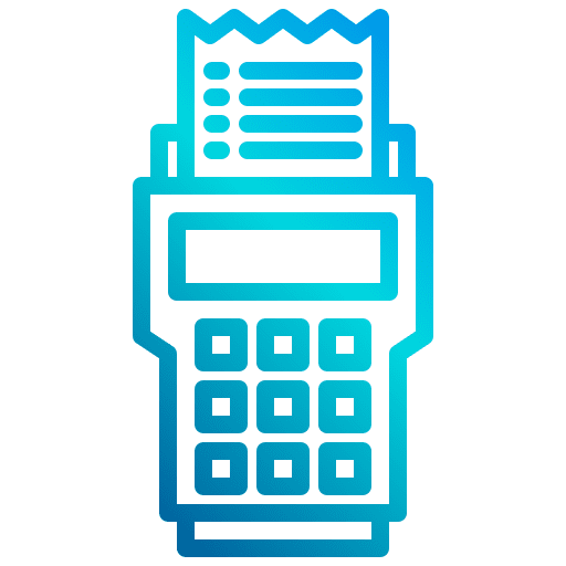 Machine commerce and shopping receipt machine icon Machine commerce and shopping receipt machine icon