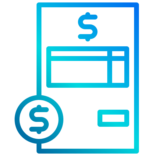 Bill payment money bill icon Bill payment money bill icon
