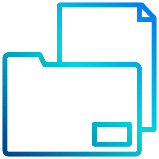 Folder documents files open folder icon
