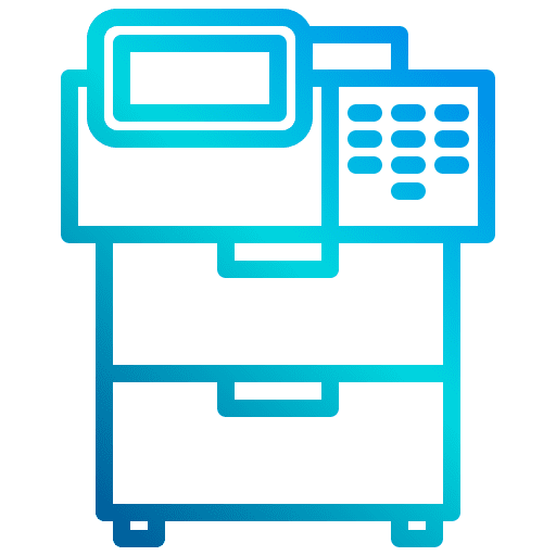 Printer electronics office material printer icon