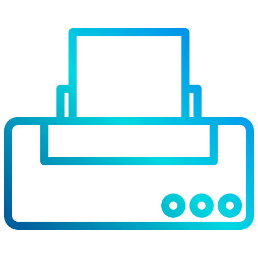 Printer electronics printer print icon Printer electronics printer print icon