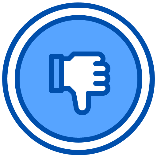 Unlike unlike shapes and symbols bad icon