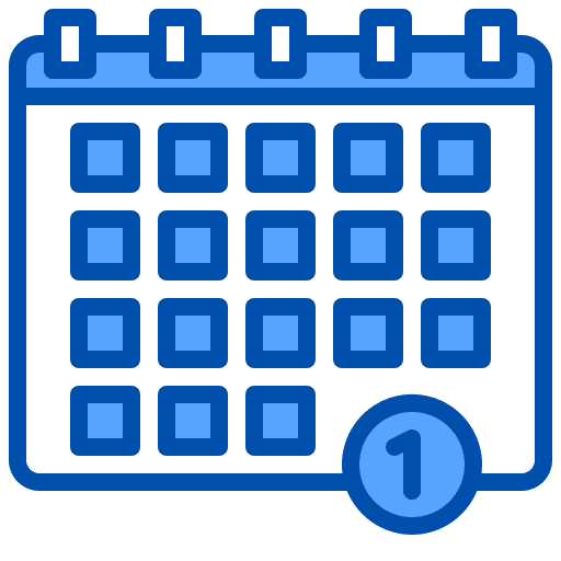 Calendar organization time and date notification icon Calendar organization time and date notification icon