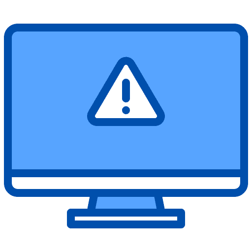 Computer computer alert virus icon Computer computer alert virus icon