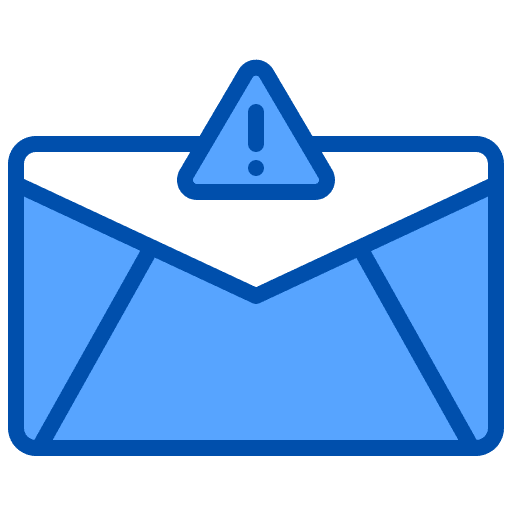Email mail notification alert icon Email mail notification alert icon