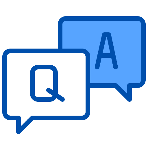 Faq speech bubble qa answer icon