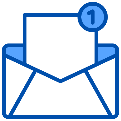 Mail email envelope notification icon Mail email envelope notification icon