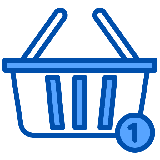 Basket commerce and shopping items basket icon Basket commerce and shopping items basket icon