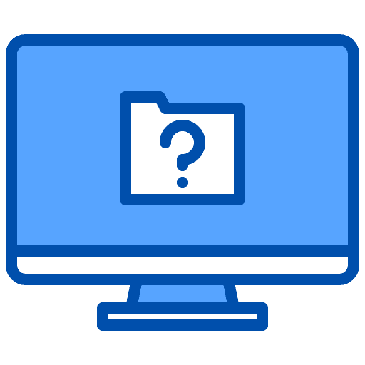 Question folder interface notification icon Question folder interface notification icon