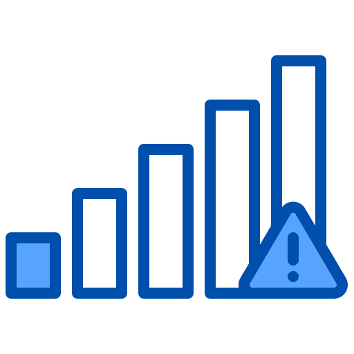Signal disconnect ui warning sign icon Signal disconnect ui warning sign icon